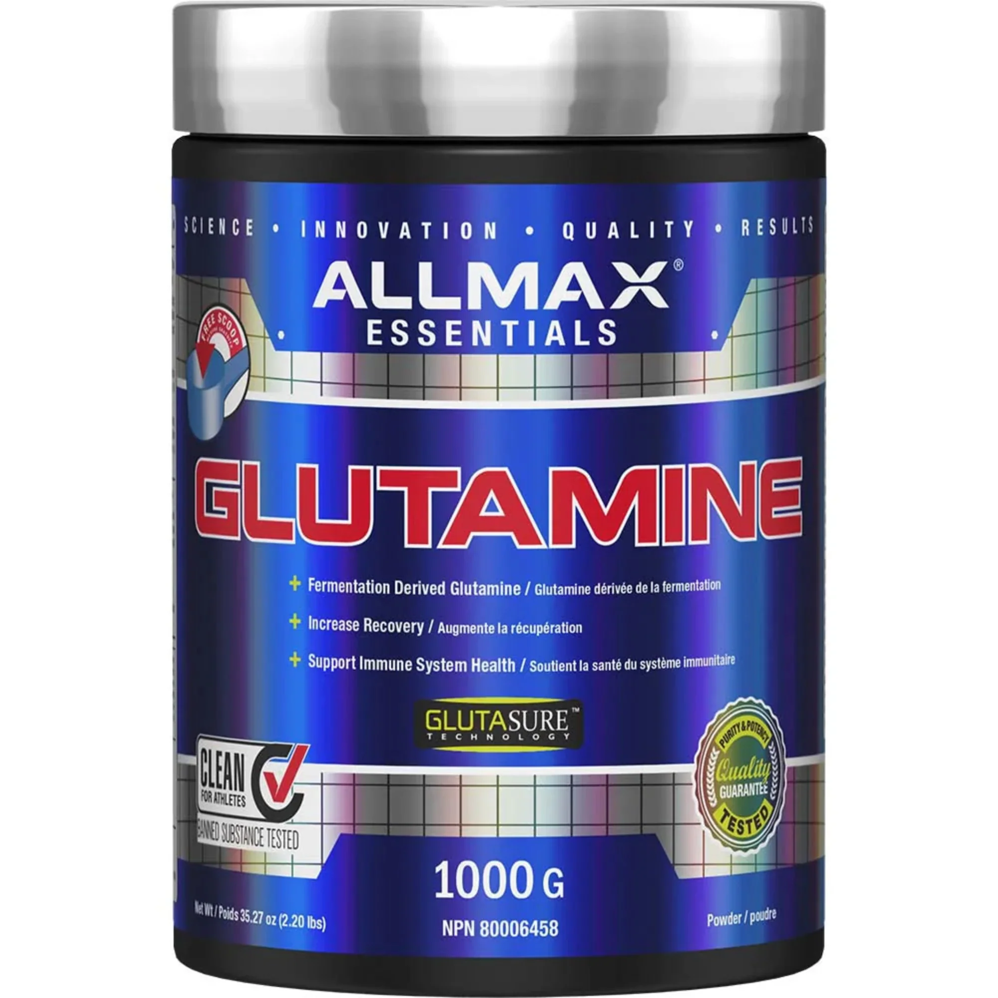 Allmax - Glutamine 100% Pure - 1000g