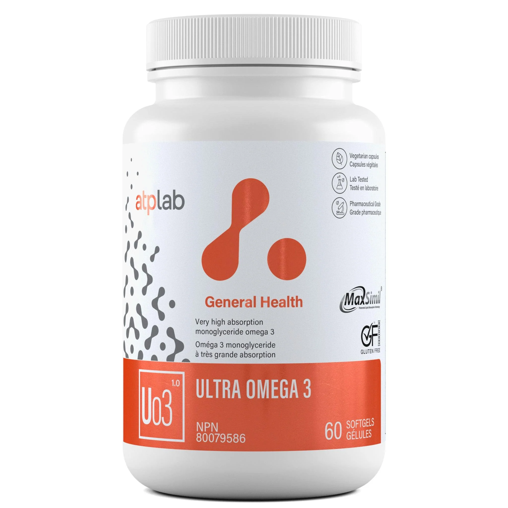ATP LAB - Ultra Oméga 3 60 Gélules