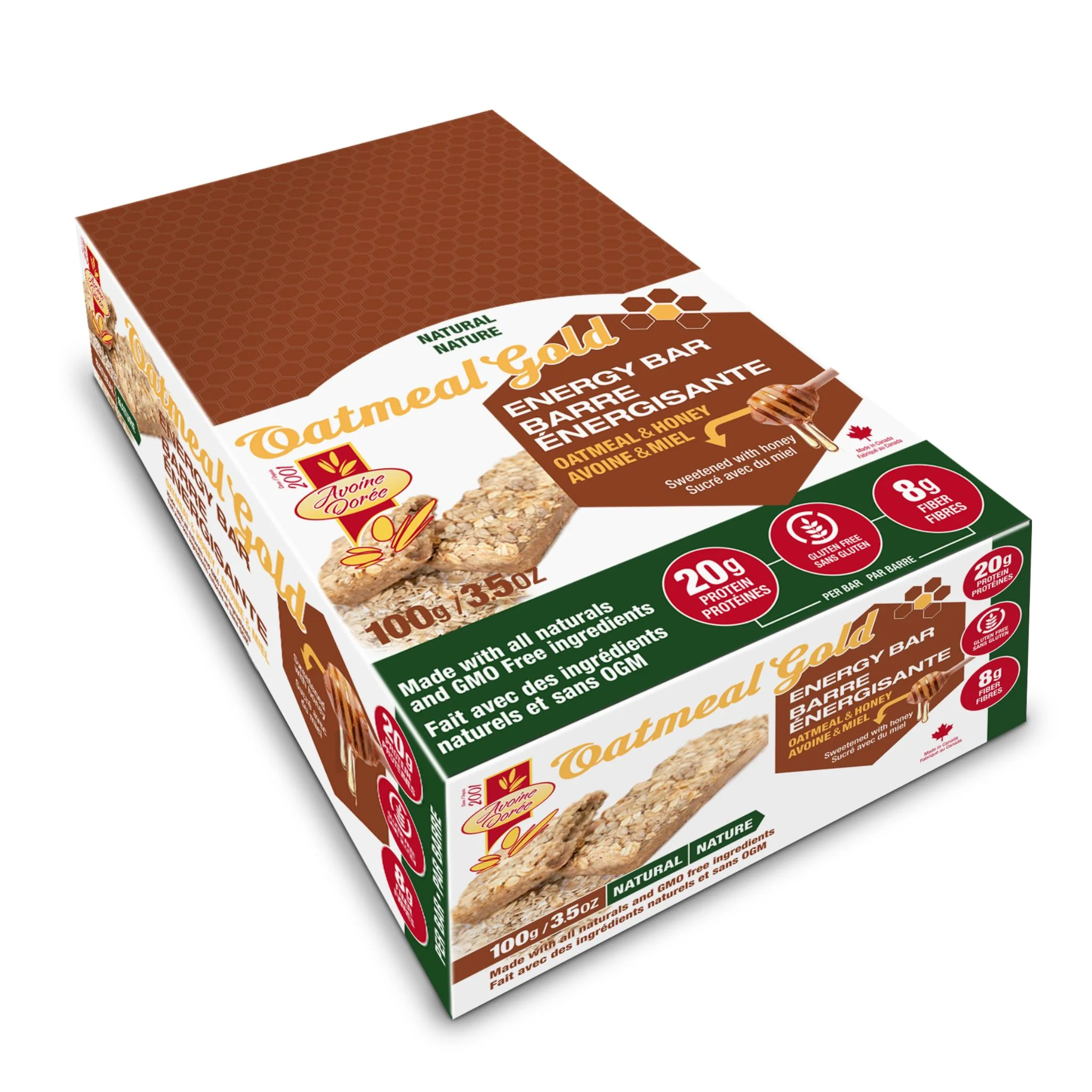 Avoine Dorée - Barre Énergisante à l'avoine 100g (12x) - Image 7