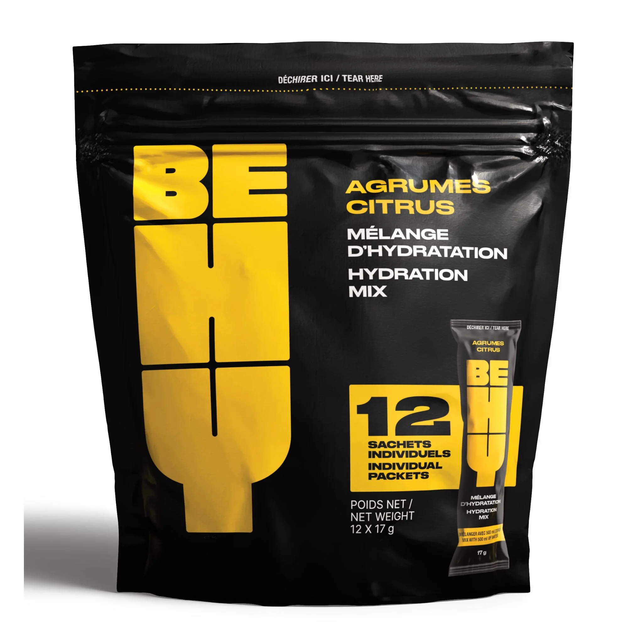 BEHY - Boisson d'hydratation - Sachet individuel - 17g (12x) - Image 3