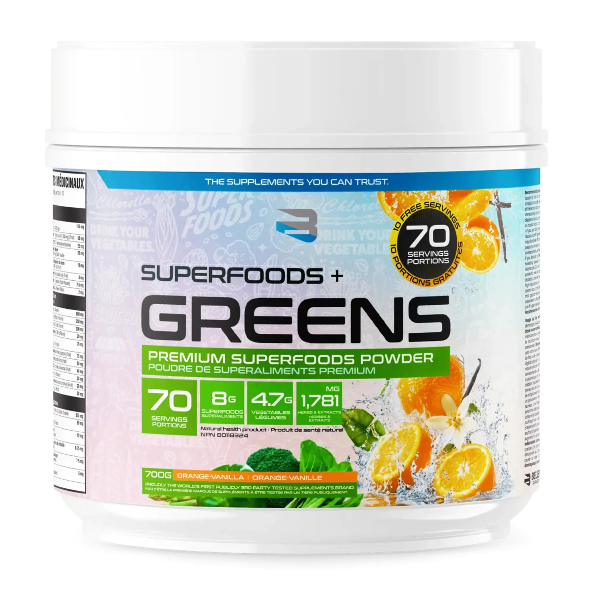 Believe Supplements - Superfoods + Greens - 700g - Image 4