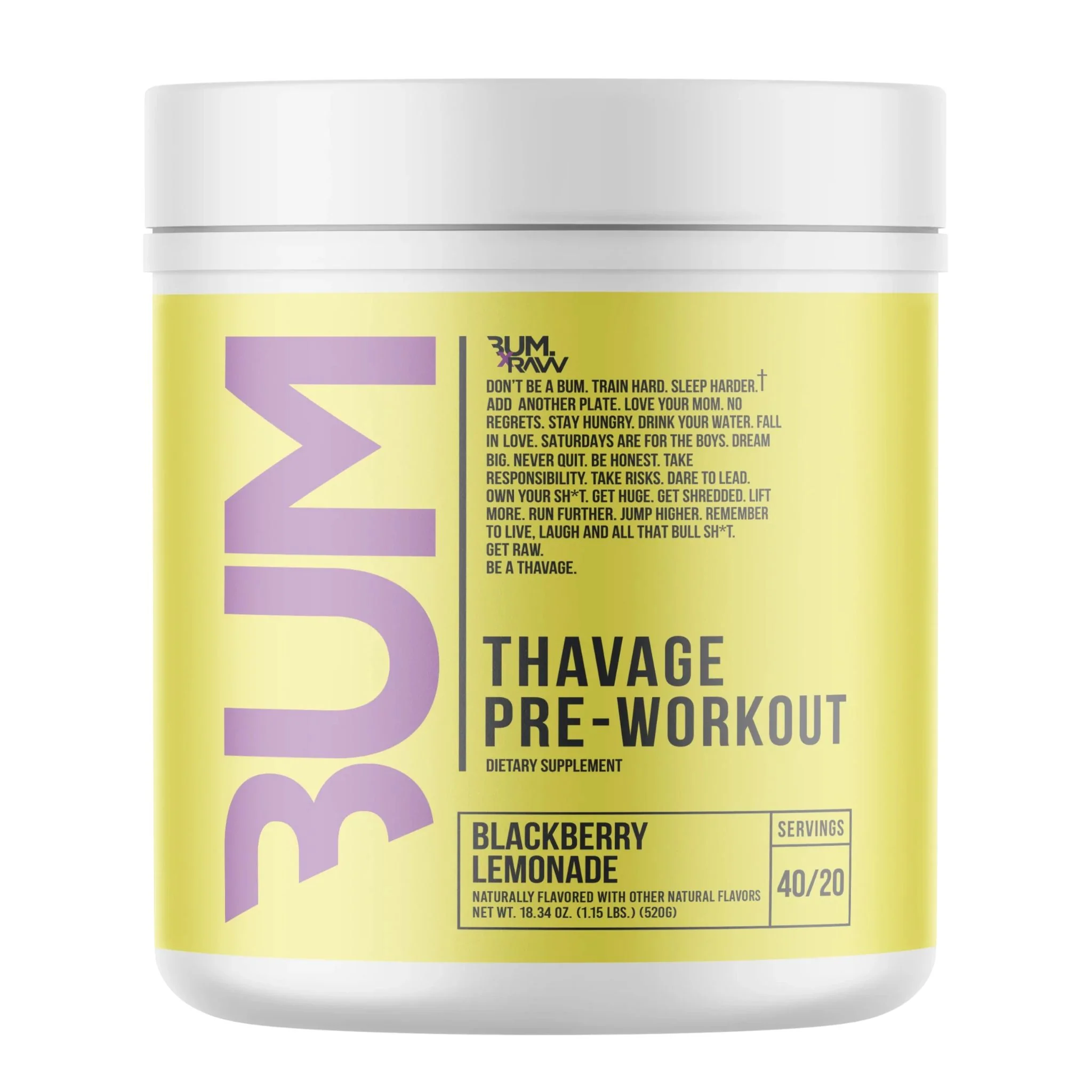 CBUM - Thavage Pre-Workout - 520g - Image 10