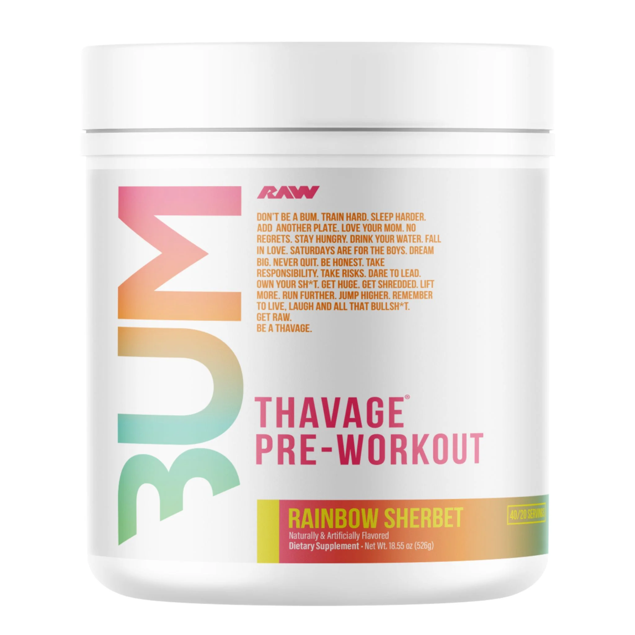 CBUM - Thavage Pre-Workout - 520g - Image 5