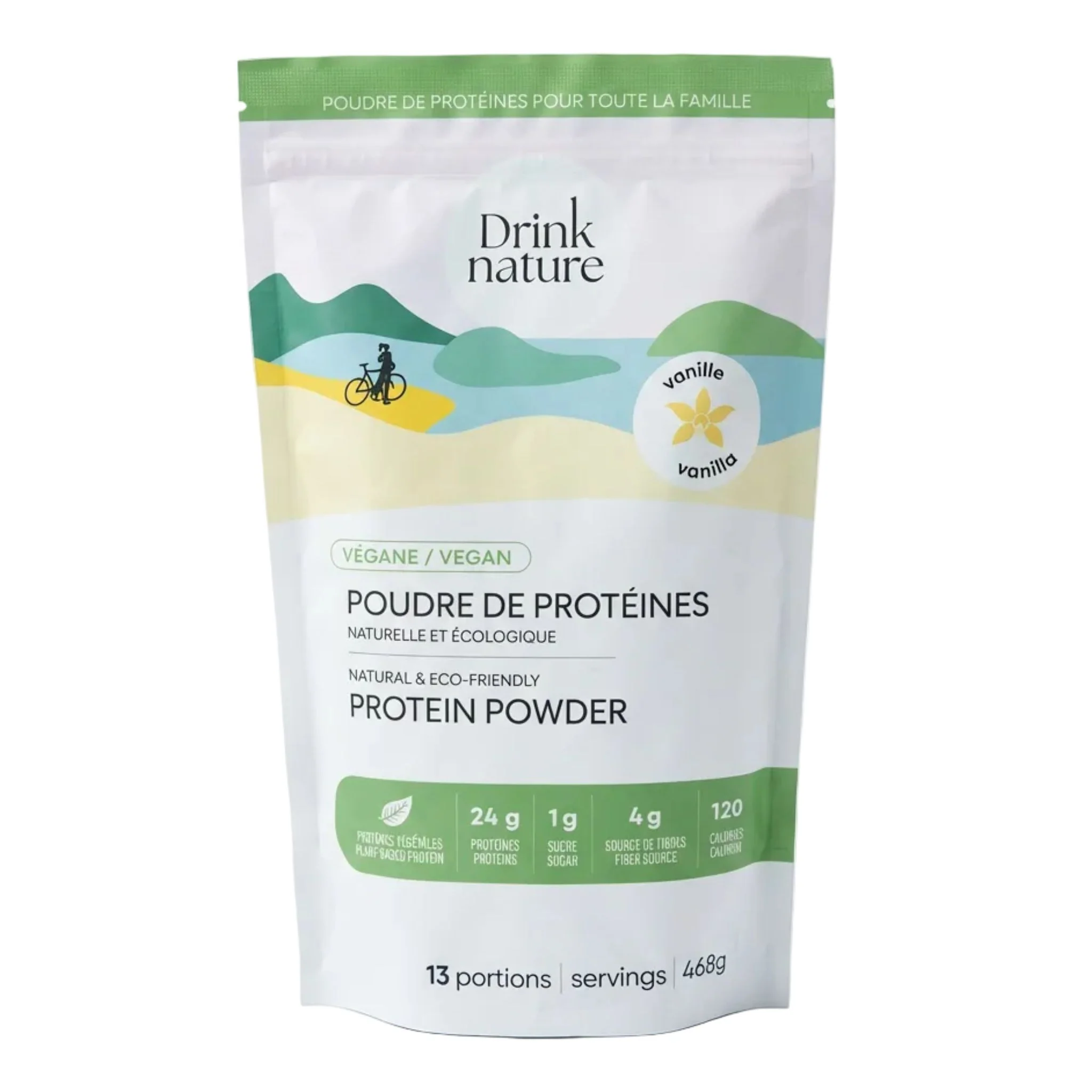 Drink Nature - Poudre de Protéines Végétales - 468g