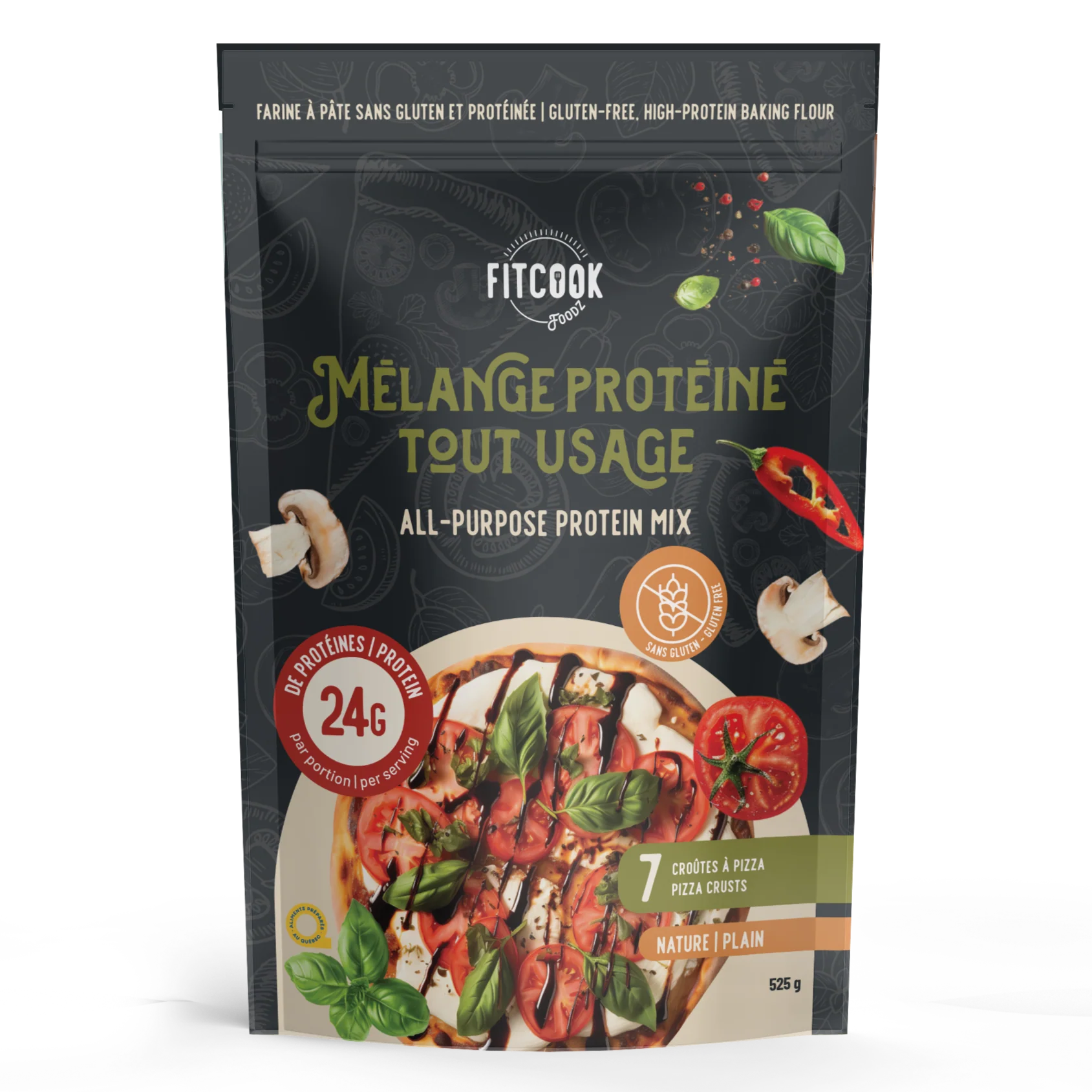 Fitcook Foodz - Mélange protéiné tout usage 525g - Image 3