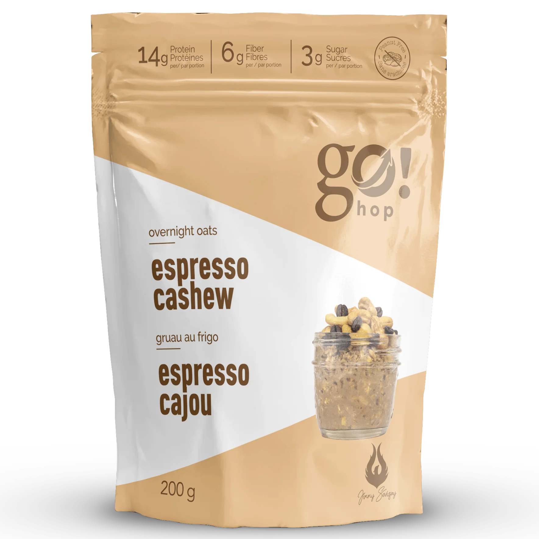 Go Nutrition - Go Hop - Gruau protéiné - 200g - Image 3
