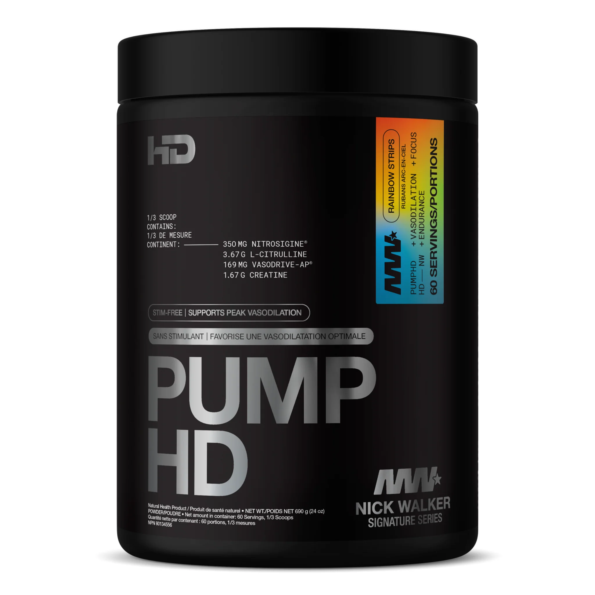 HD Muscle - Pump HD Série Nick Walker (Sans Stimulant) - 690g - Image 2