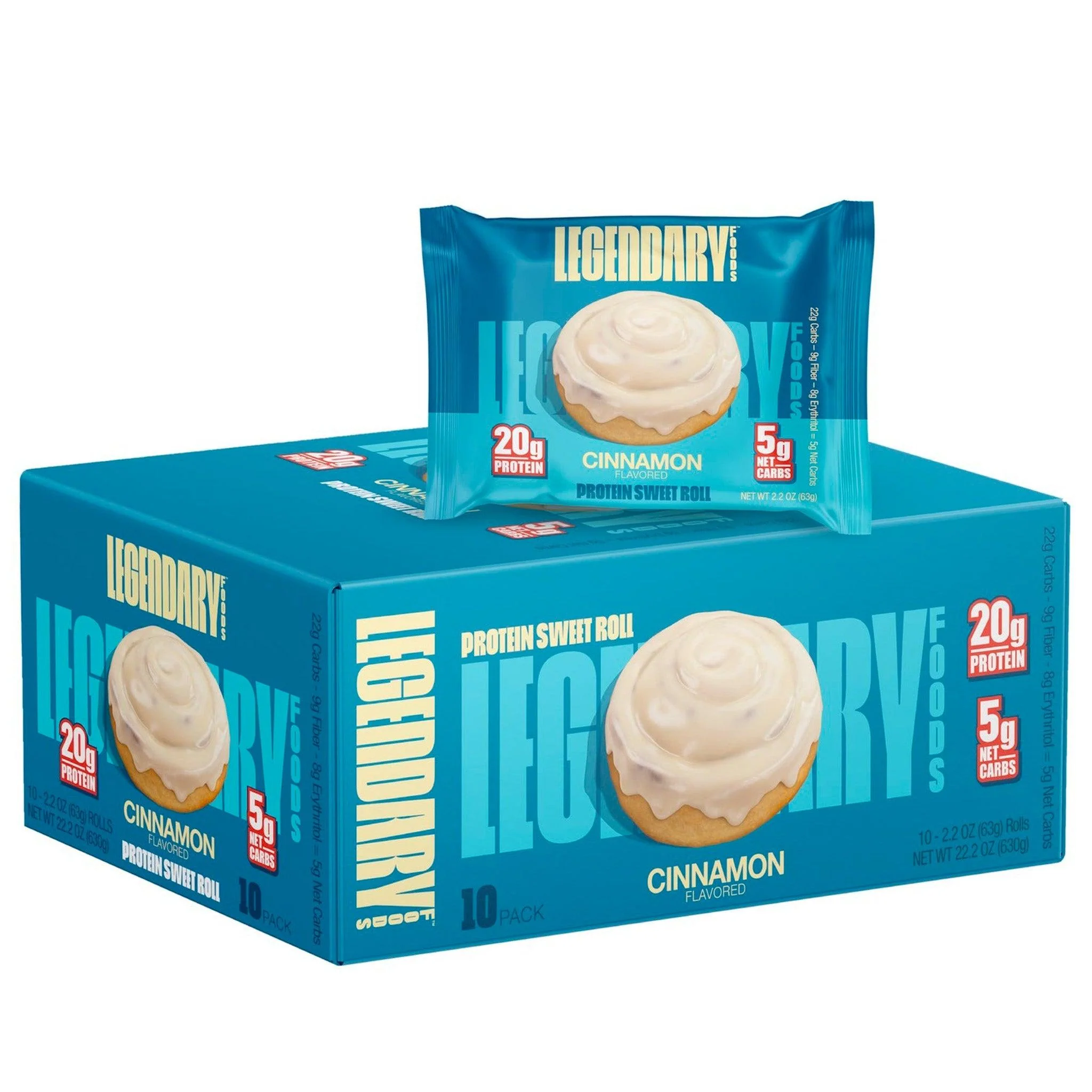 Legendary Foods - Protein Sweet Rolls 63g (8x) - Image 2