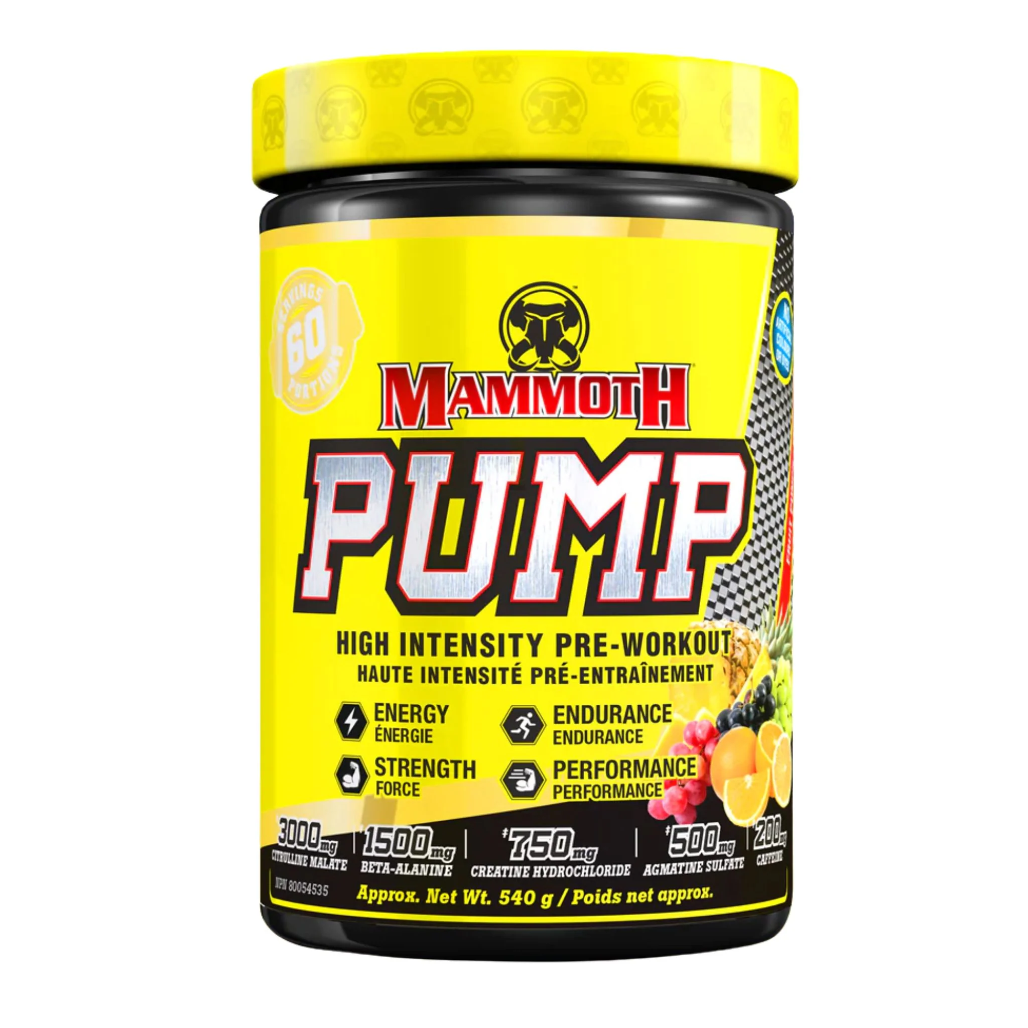 Mammoth - Pump Pré-Workout 540g - Image 3