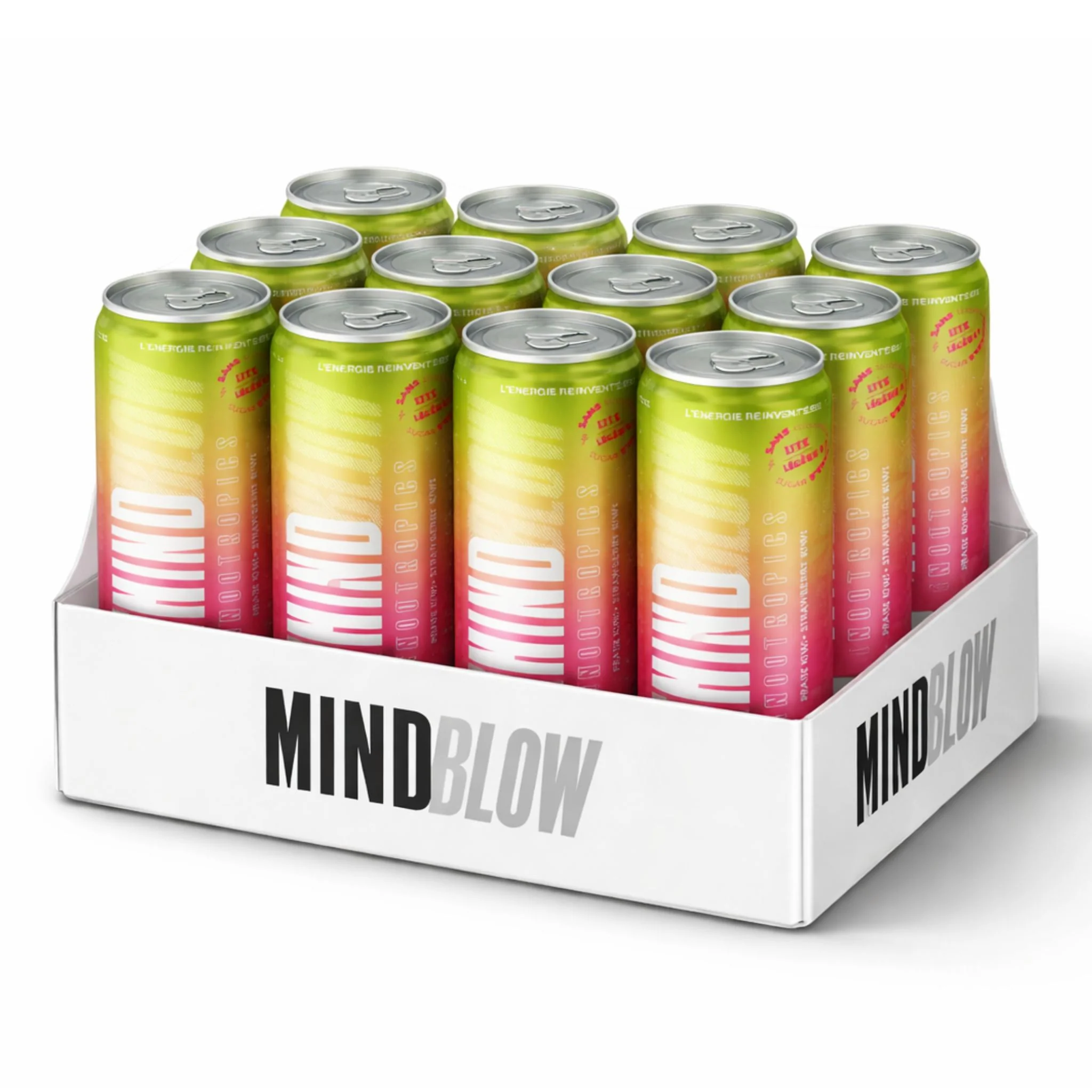 MindBlow - Boisson énergisante Nootropique Lite - 355mL (12x)