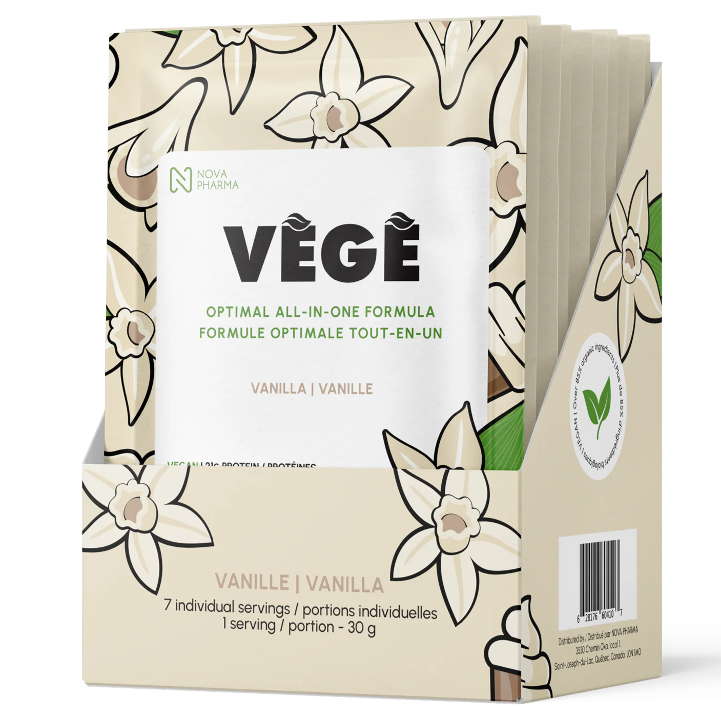 Nova Pharma - Mélange de Protéines Végétales Échantillons 32g - Image 3