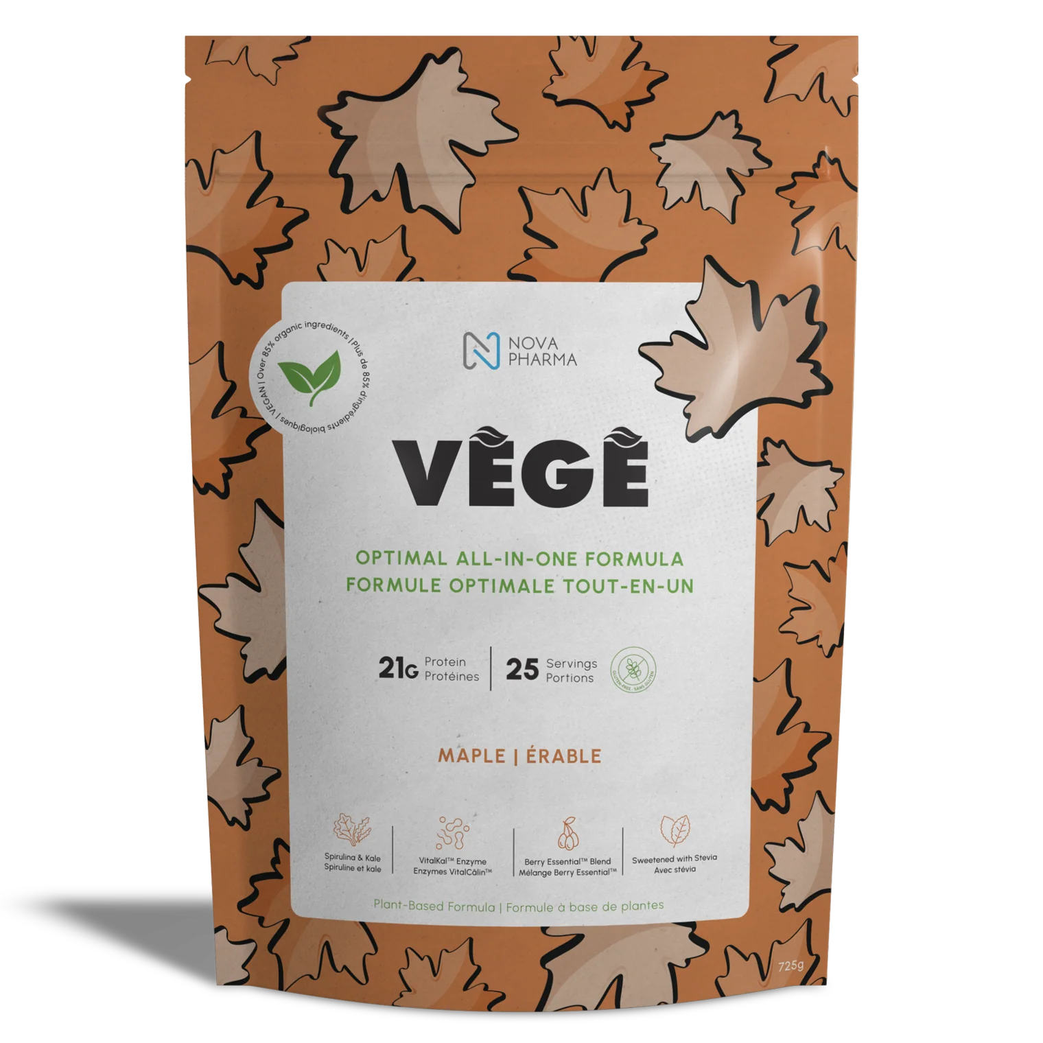 Nova Pharma - Mélange de Protéines Végétales Complètes 725g - Image 5