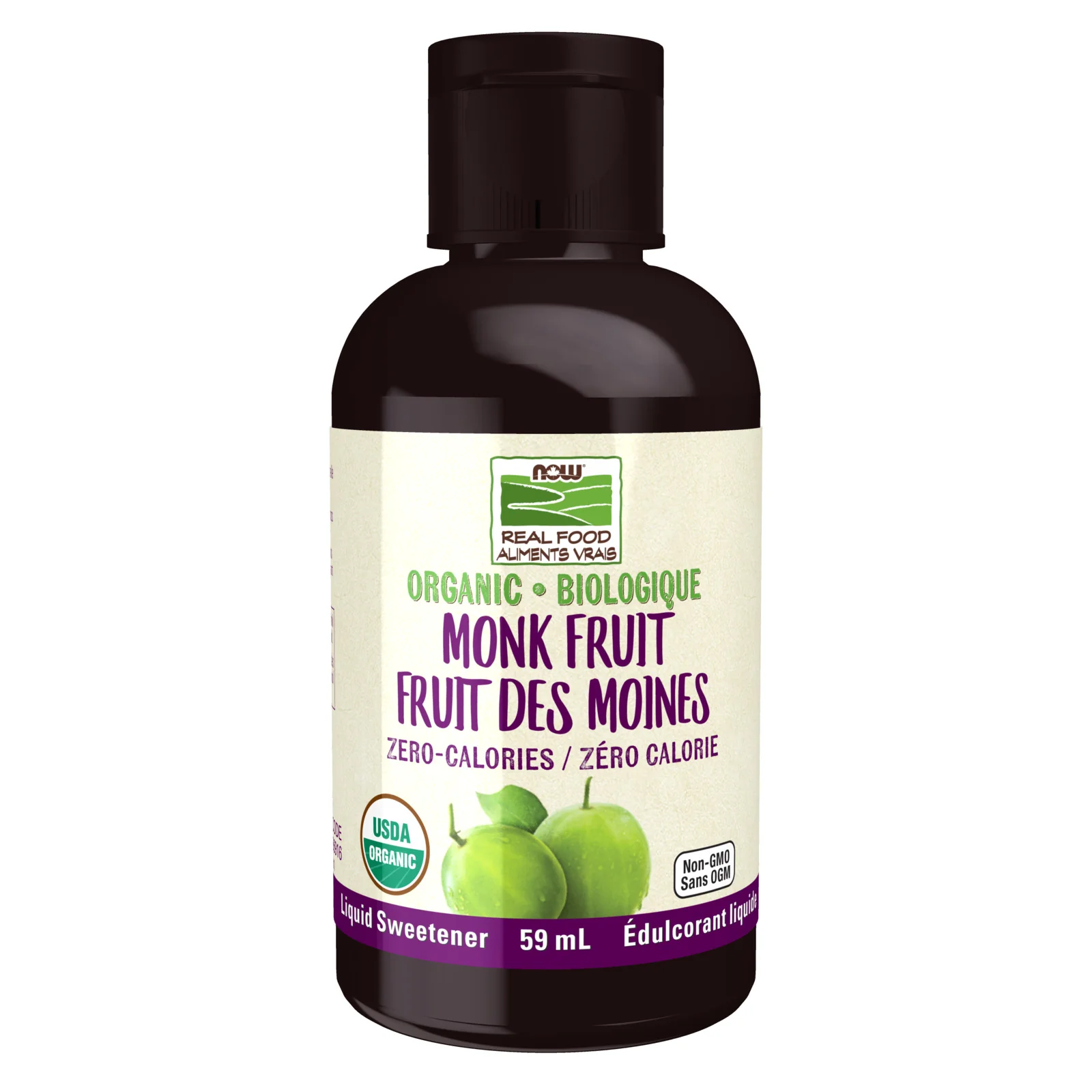 NOW - Édulcorant Liquide Fruit de Moines Biologique 53ml - Dernière Chance!