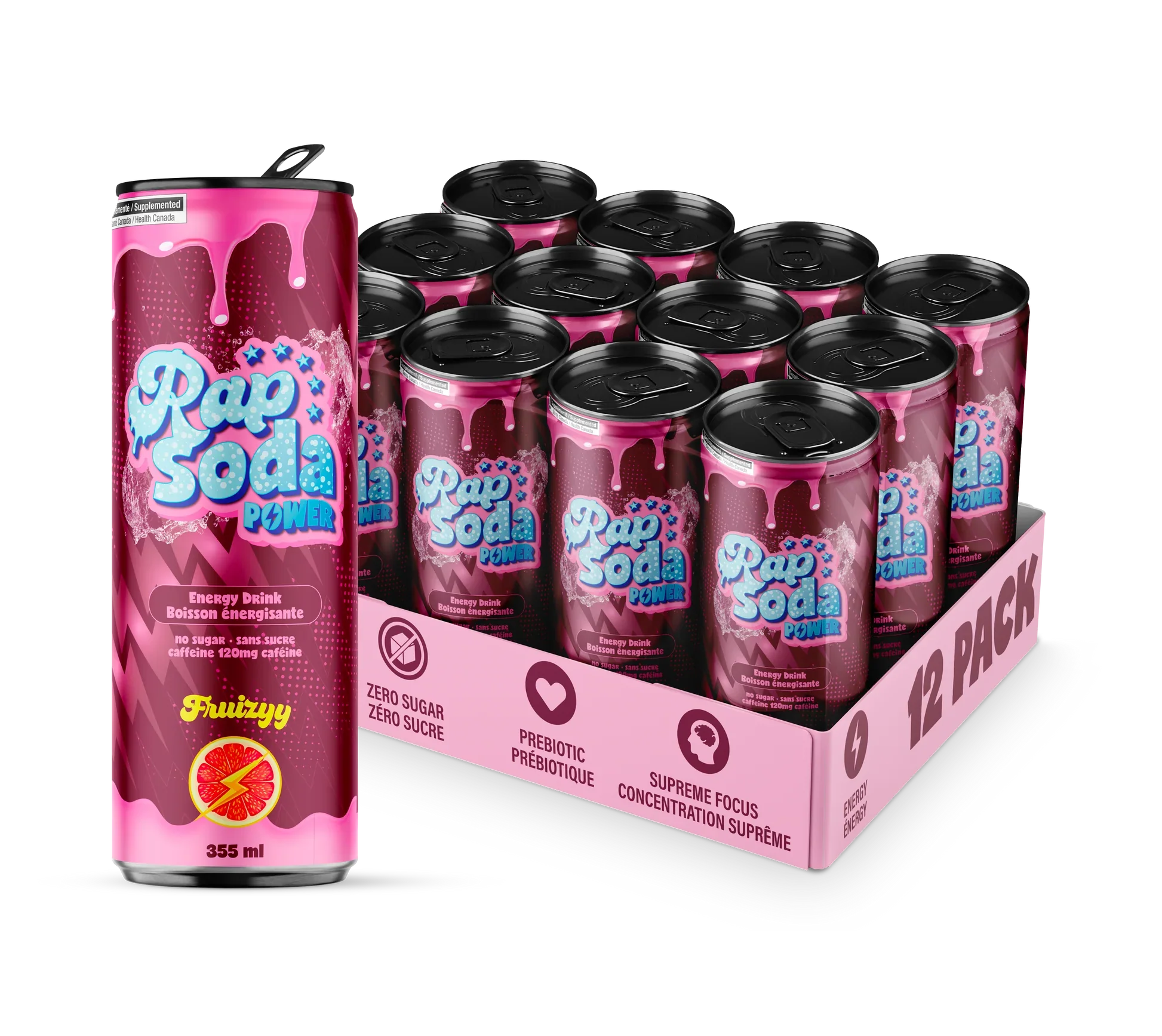 Rap Soda - Rap Soda Power RTD - 355ml (12x) - Dernière Chance!