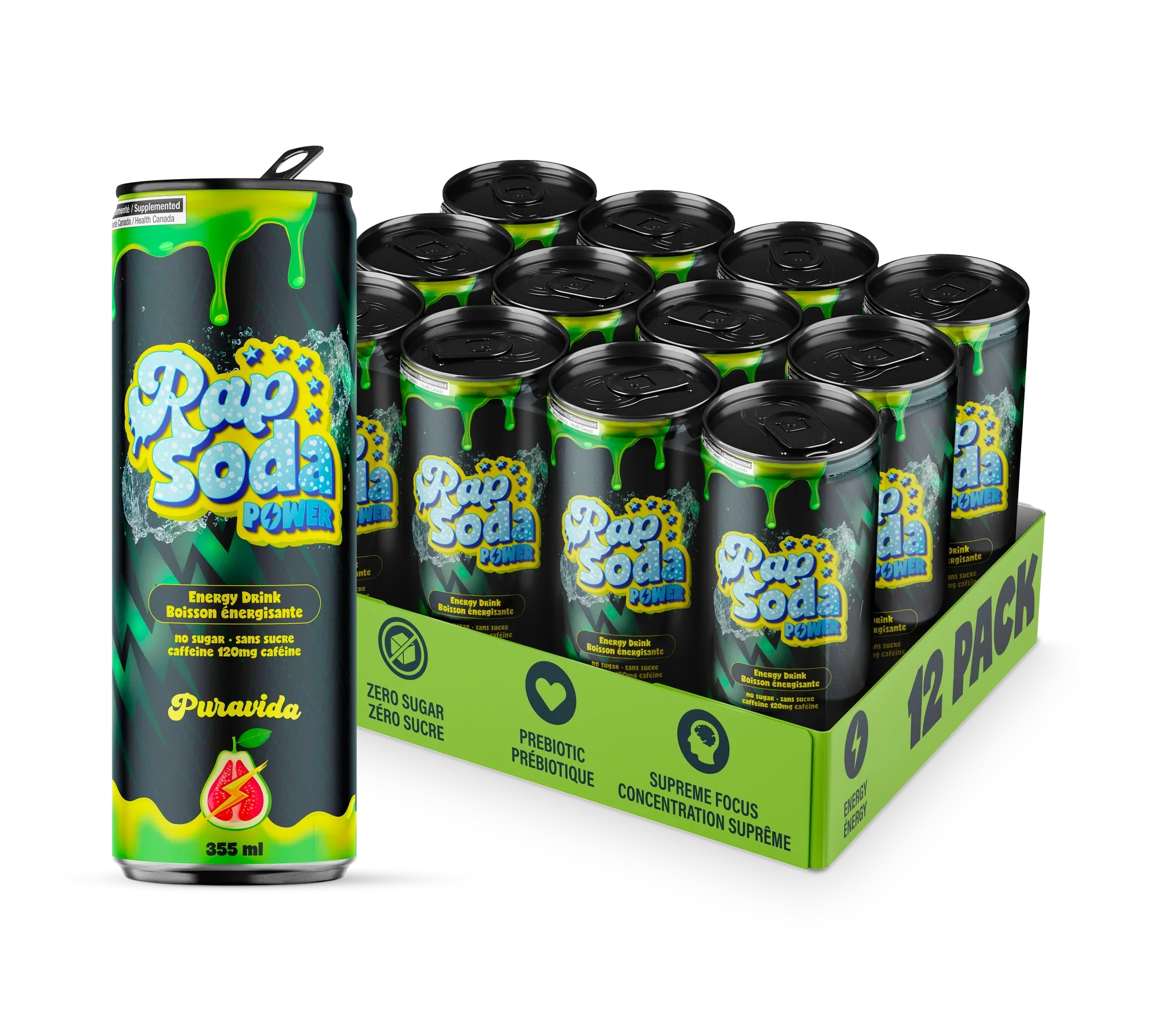 Rap Soda - Rap Soda Power RTD - 355ml (12x) - Dernière Chance! - Image 3