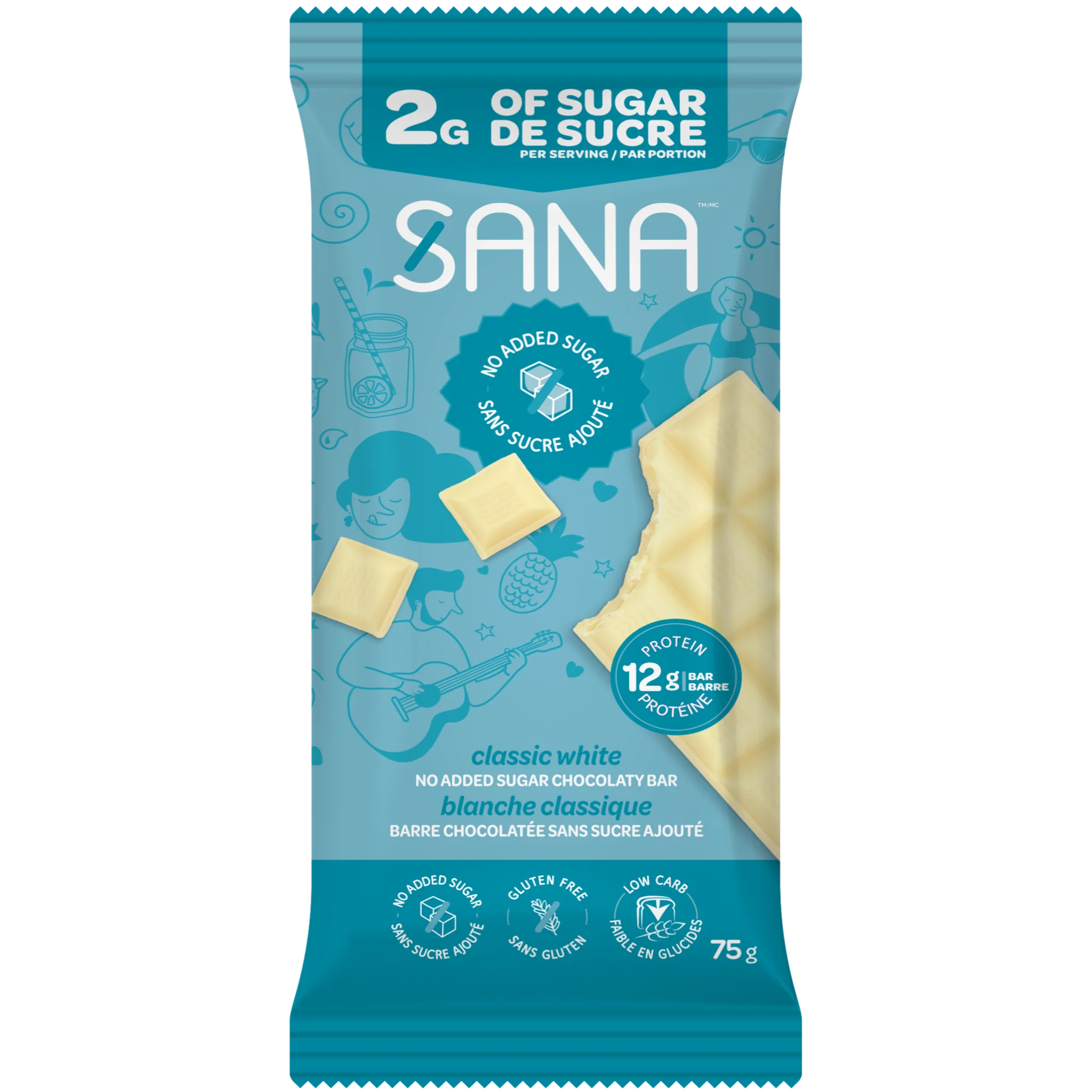 Sana - Barres Chocolatées 75g