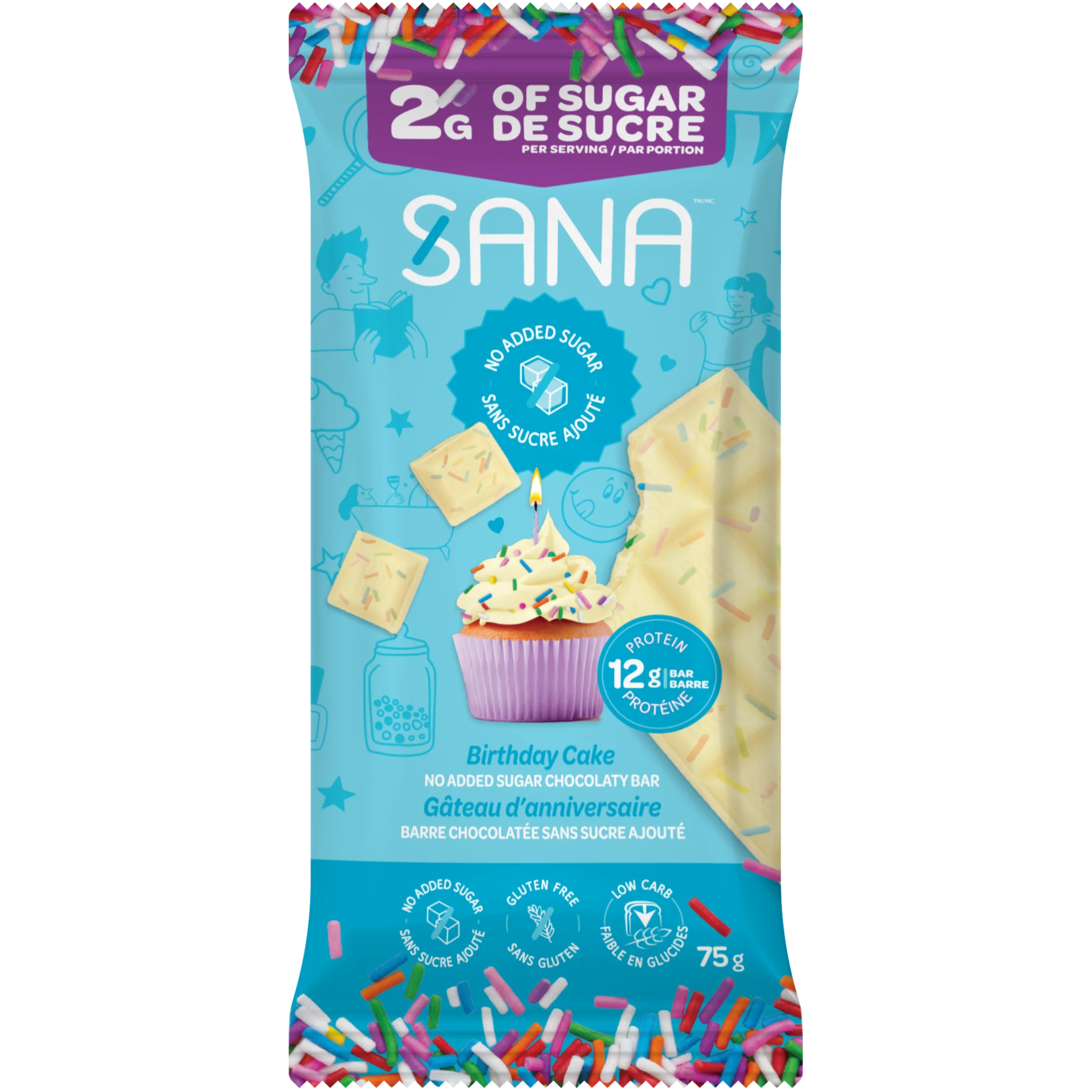 Sana - Barres Chocolatées 75g - Image 4