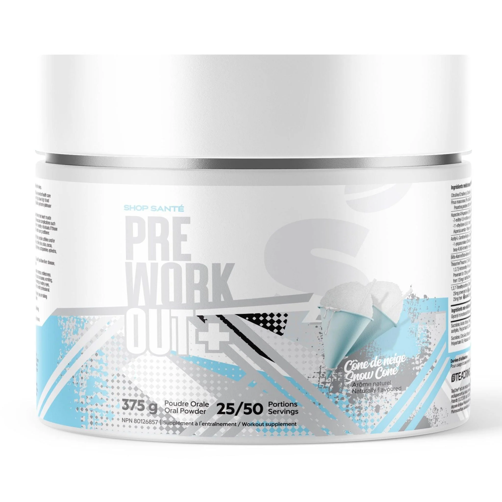 Shop Santé - Pré-Workout - 350g - Dernière Chance! **Le produit peut se solidifier** - Image 4