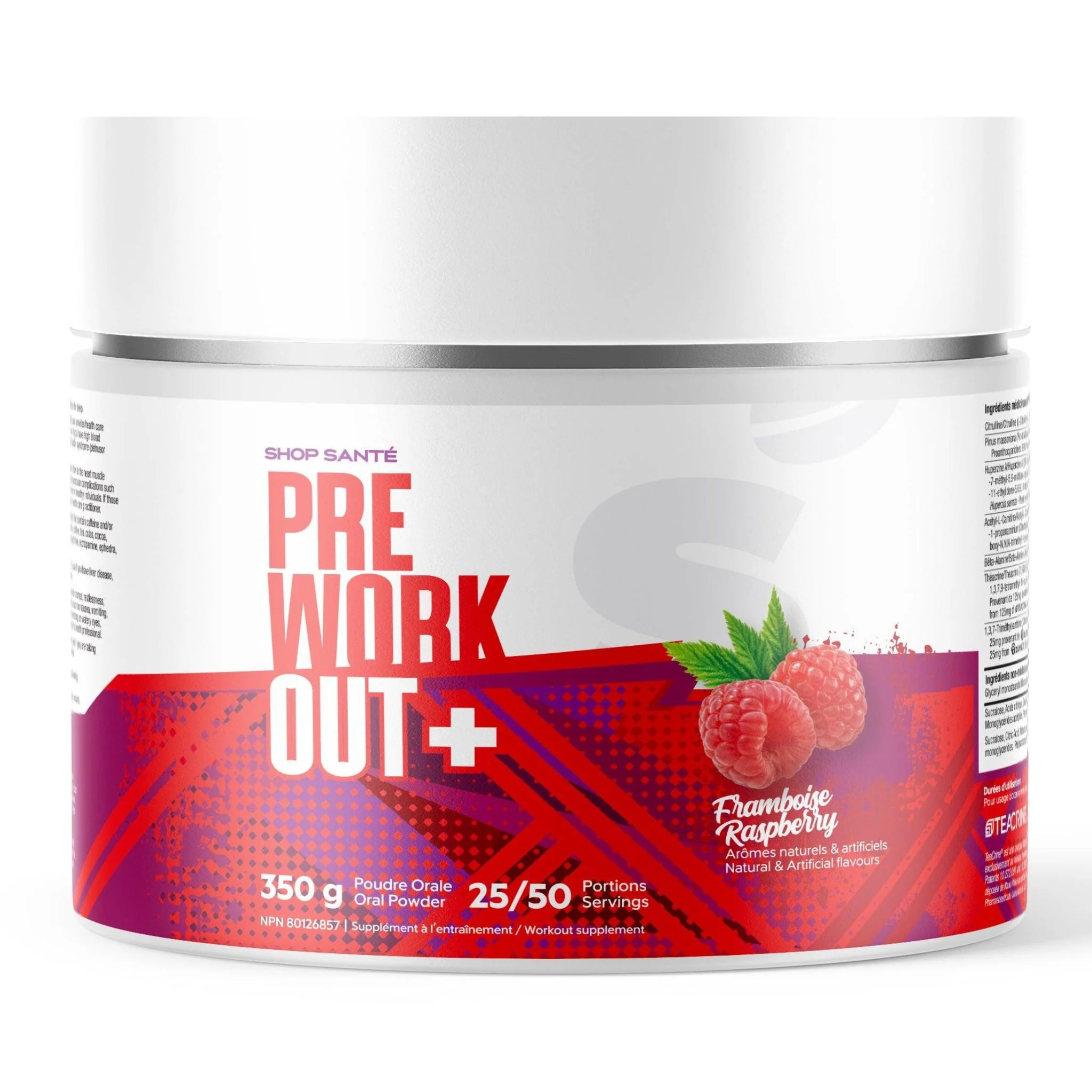 Shop Santé - Pré-Workout - 350g - Dernière Chance! **Le produit peut se solidifier** - Image 5