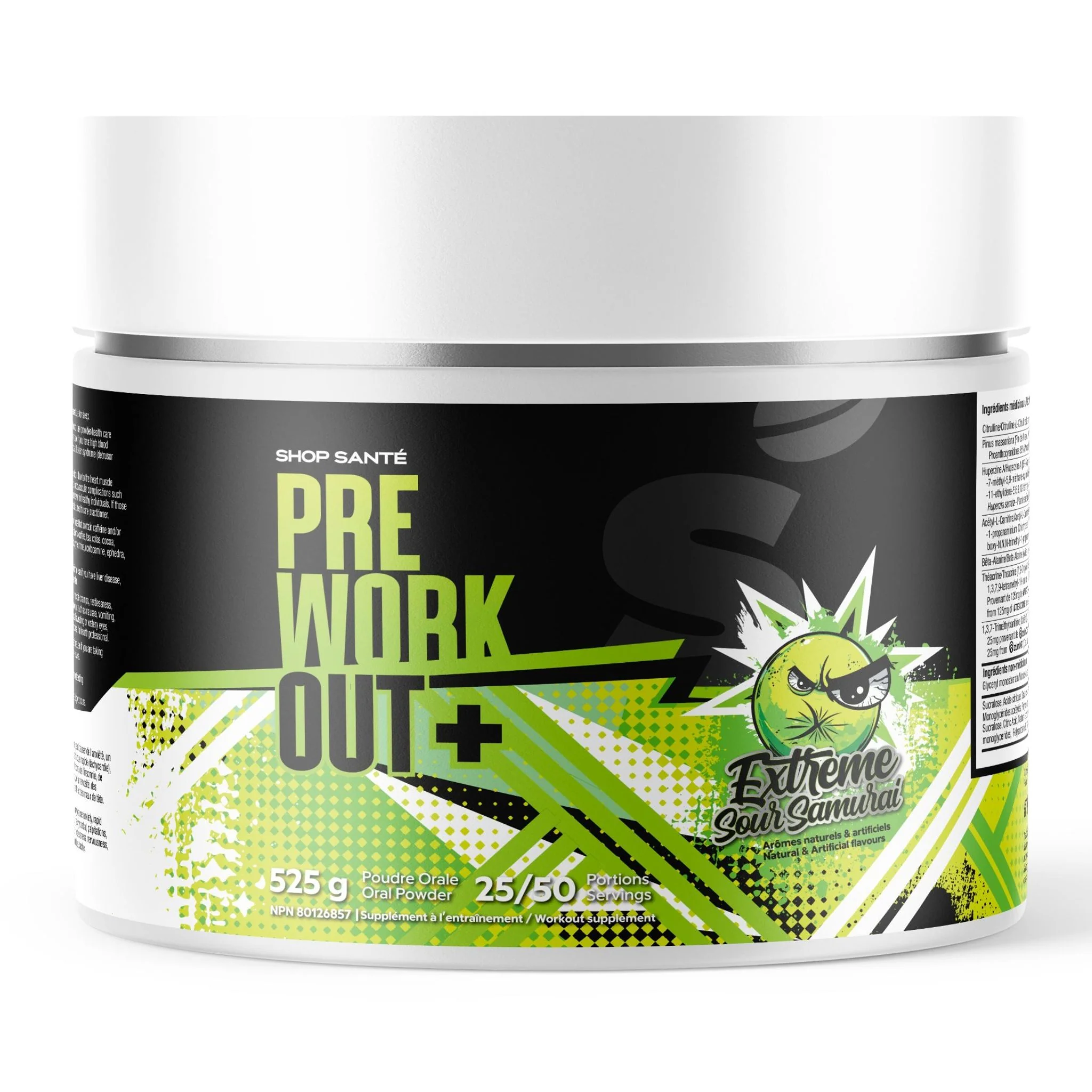 Shop Santé - Pré-Workout - 350g - Dernière Chance! **Le produit peut se solidifier** - Image 6