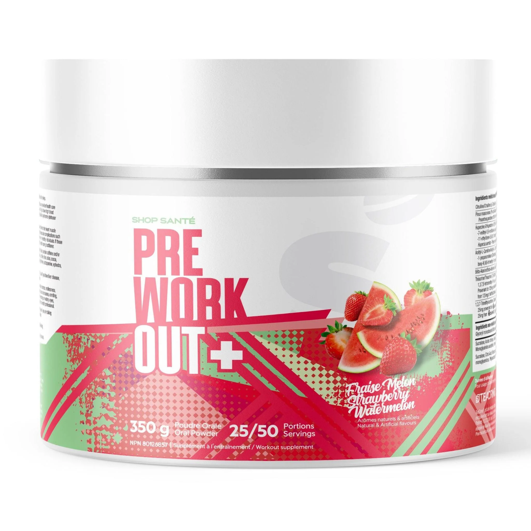 Shop Santé - Pré-Workout - 350g - Dernière Chance! **Le produit peut se solidifier** - Image 7