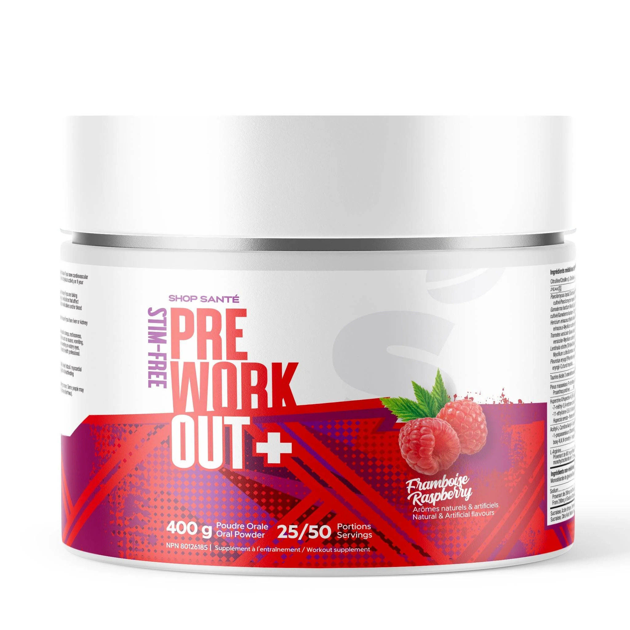 Shop Santé - Pré-Workout SF - 400g - Dernière Chance! **Le produit peut se solidifier** - Image 5