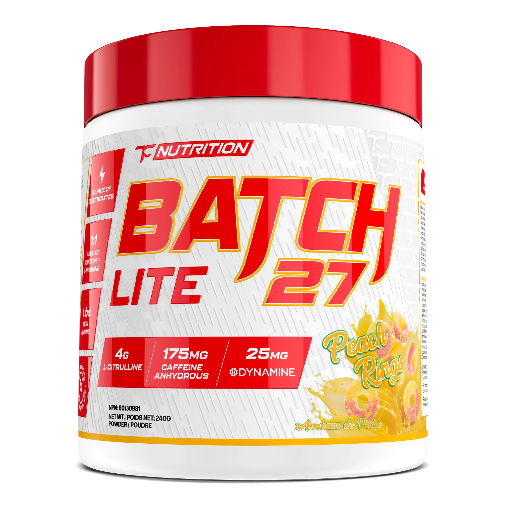 TC Nutrition - Batch 27 - Pre Workout Lite - 240g - Image 4