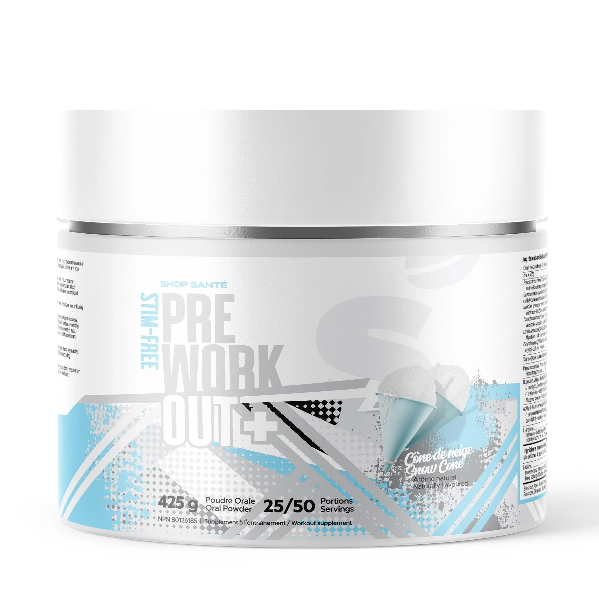 WHOLESALE - Shop Santé - Préworkout Stim-Free - Pot en carton* (18un/boîte) - Image 3