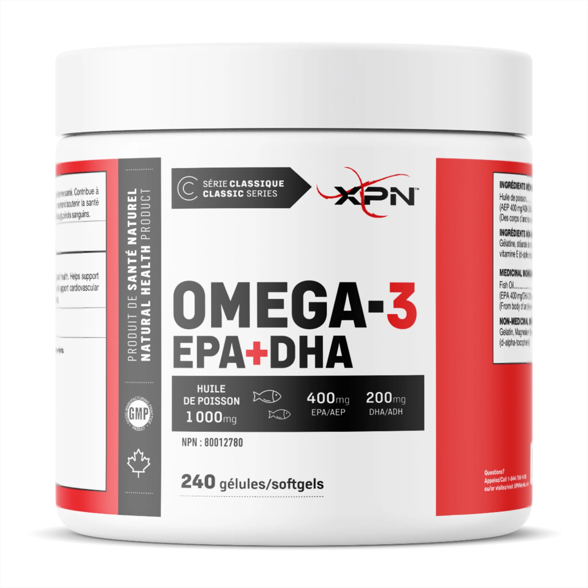 XPN - Omega 3 EPA+DHA 240 Gélules