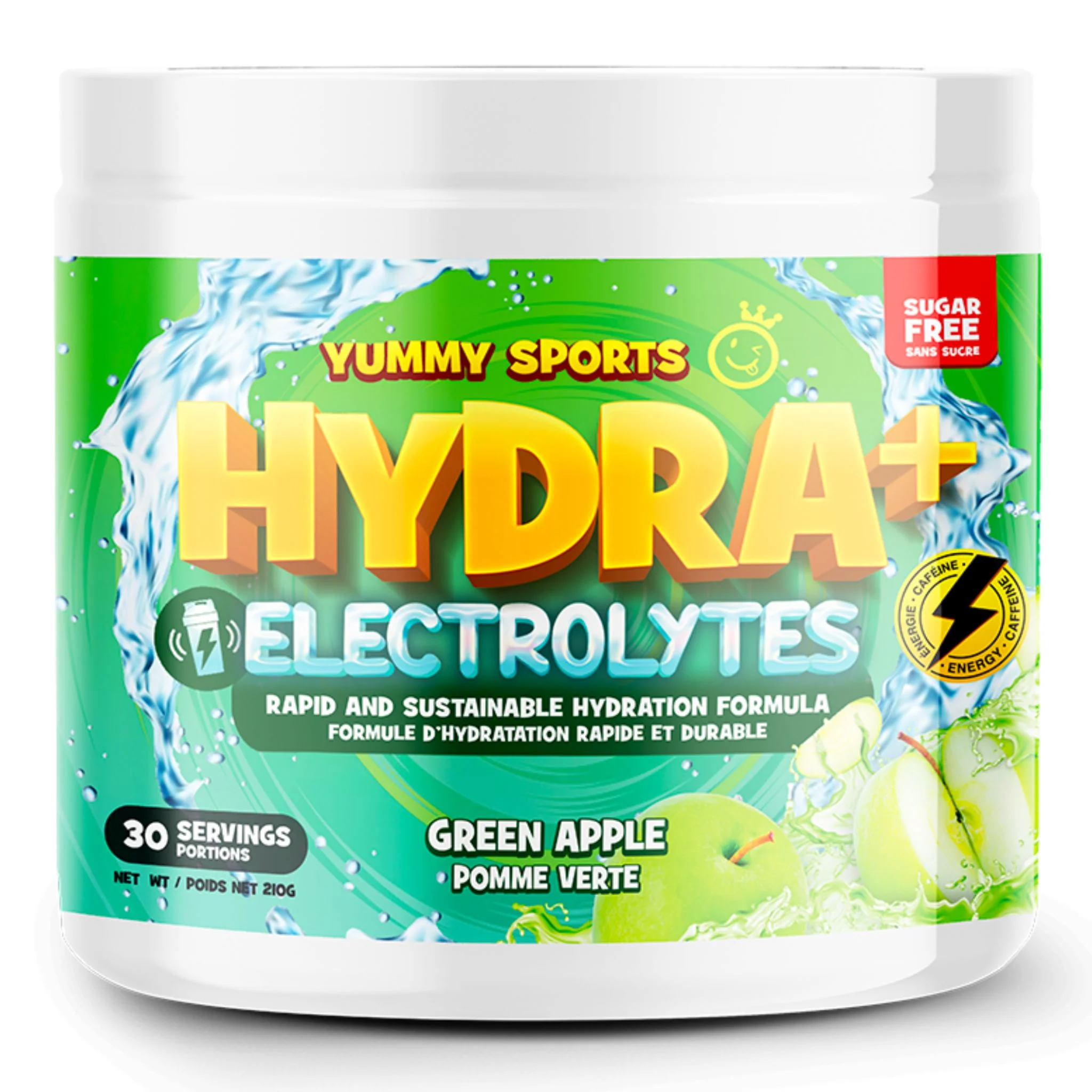 Yummy Sports - Hydra+Électrolytes avec caféine - 210g - Image 4